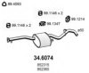 ASSO 34.6074 Middle Silencer